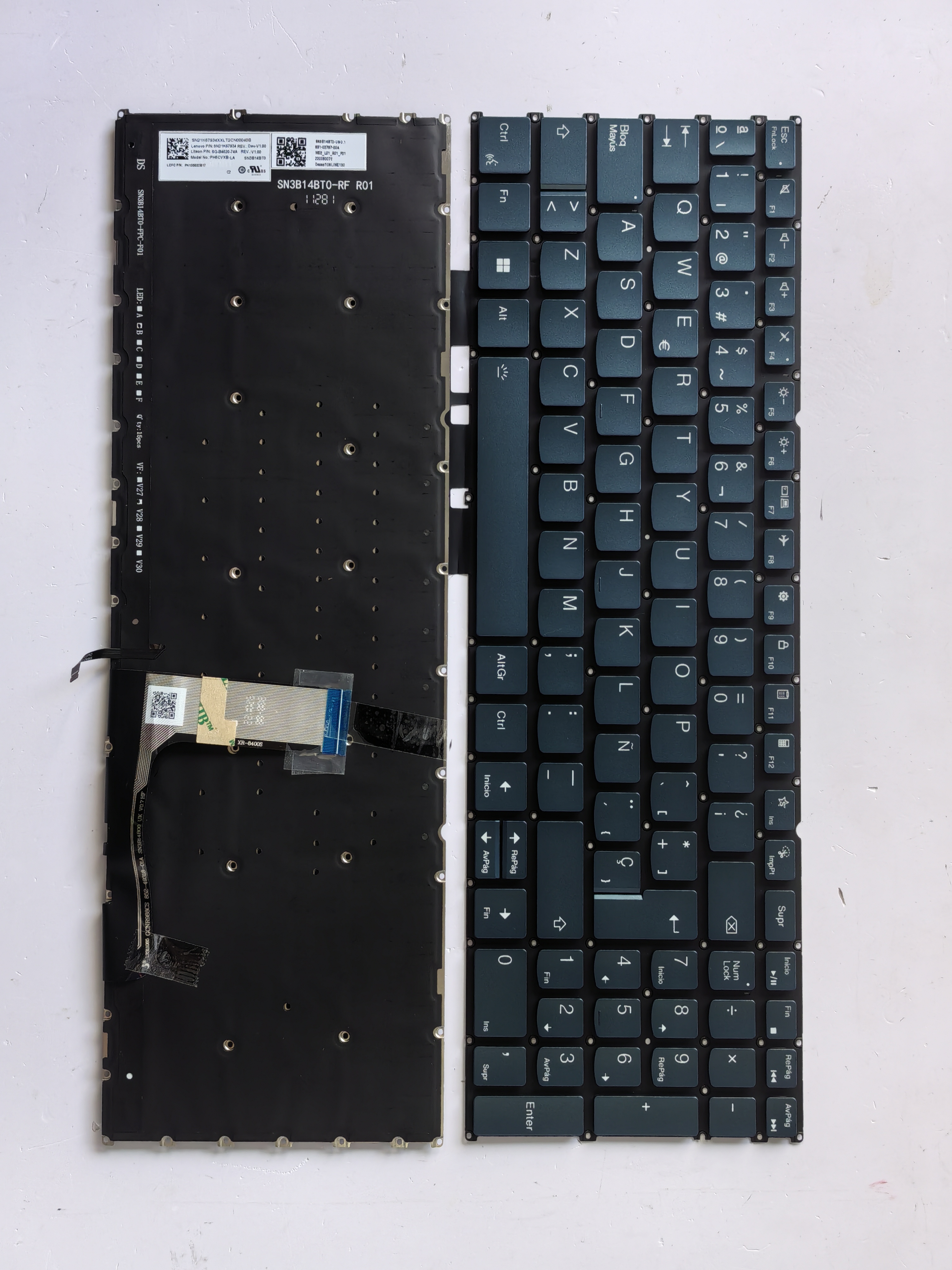 Picture of New Replacement Laptop Keyboard For LENOVO YOGA Pro 16s IRP8 IMH9 2023 2024 Talk button Dark blue Backlit Sp Layout